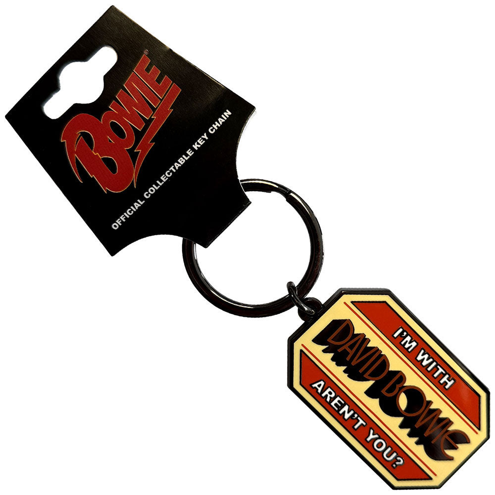 David Bowie I'm With... Metal Key Chain
