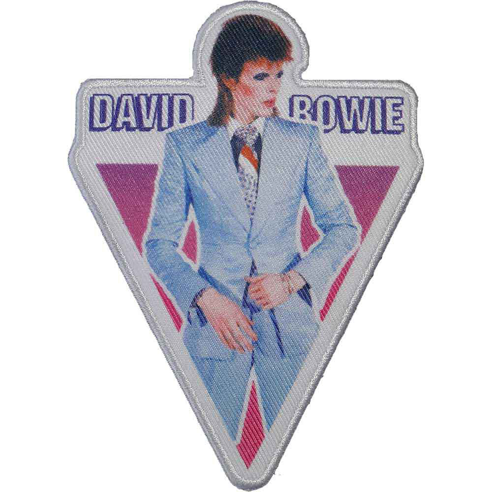 David Bowie Blue Suit Woven Patch Front