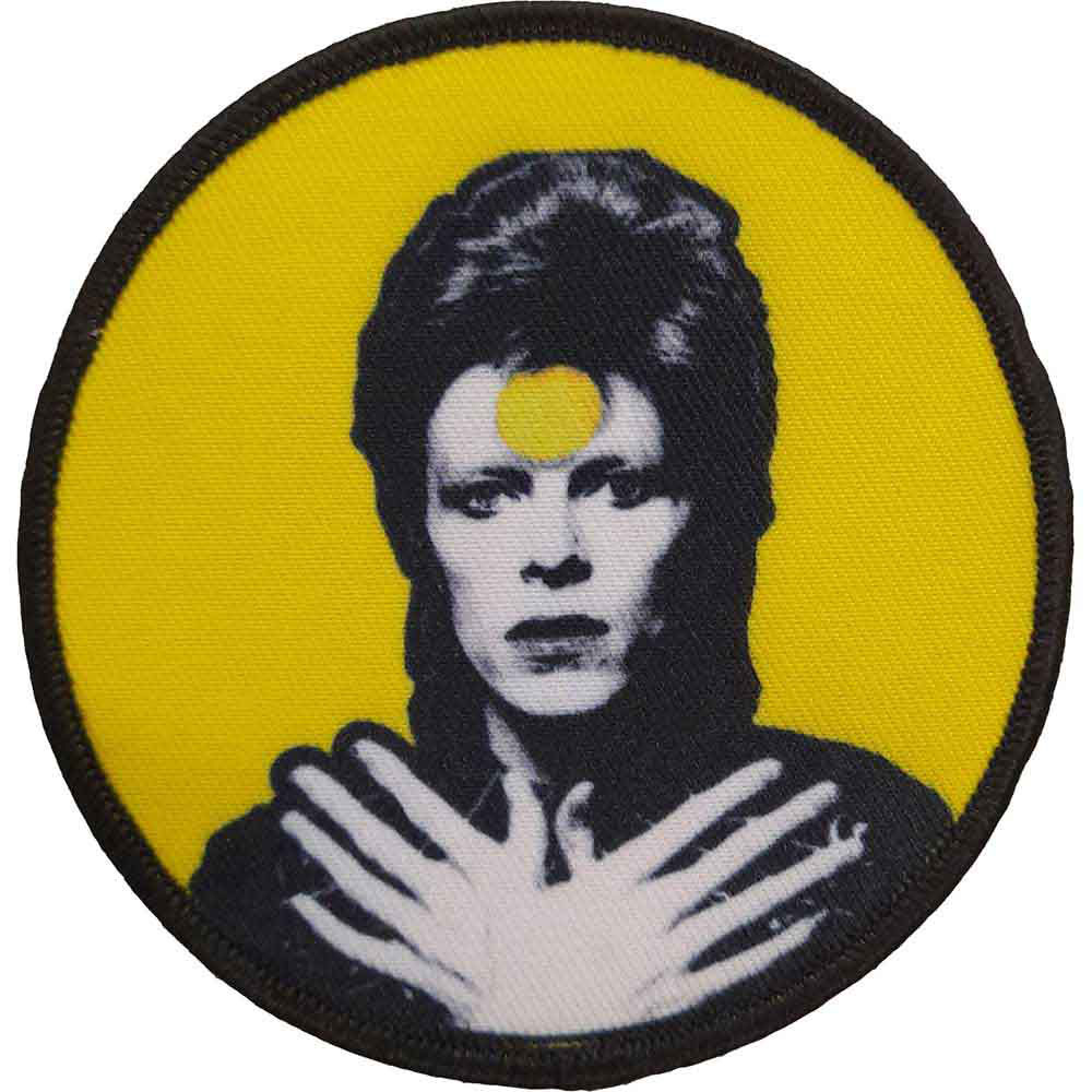 David Bowie Hands Crossed Woven Patch Front