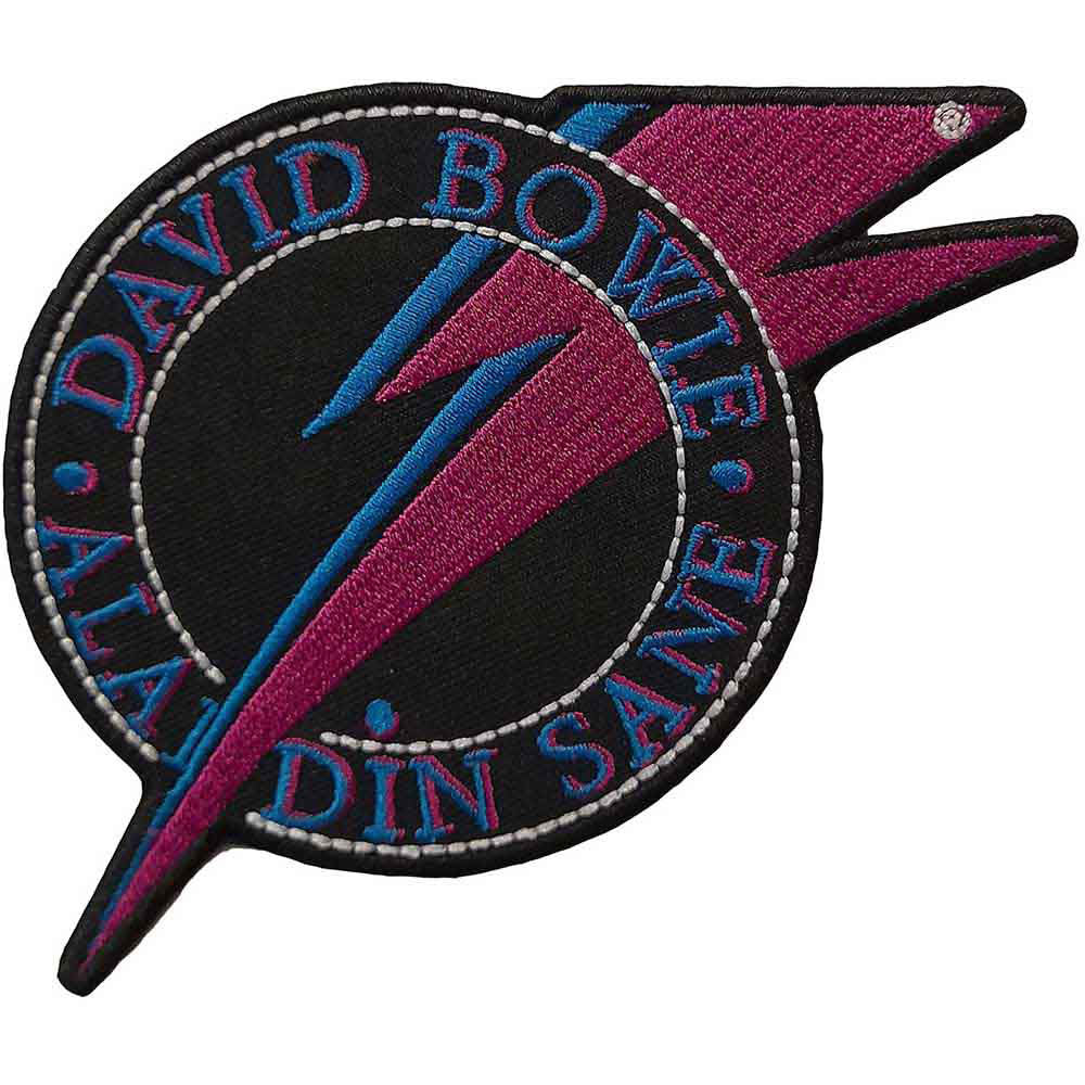 David Bowie Aladdin Sane Woven Patch Front