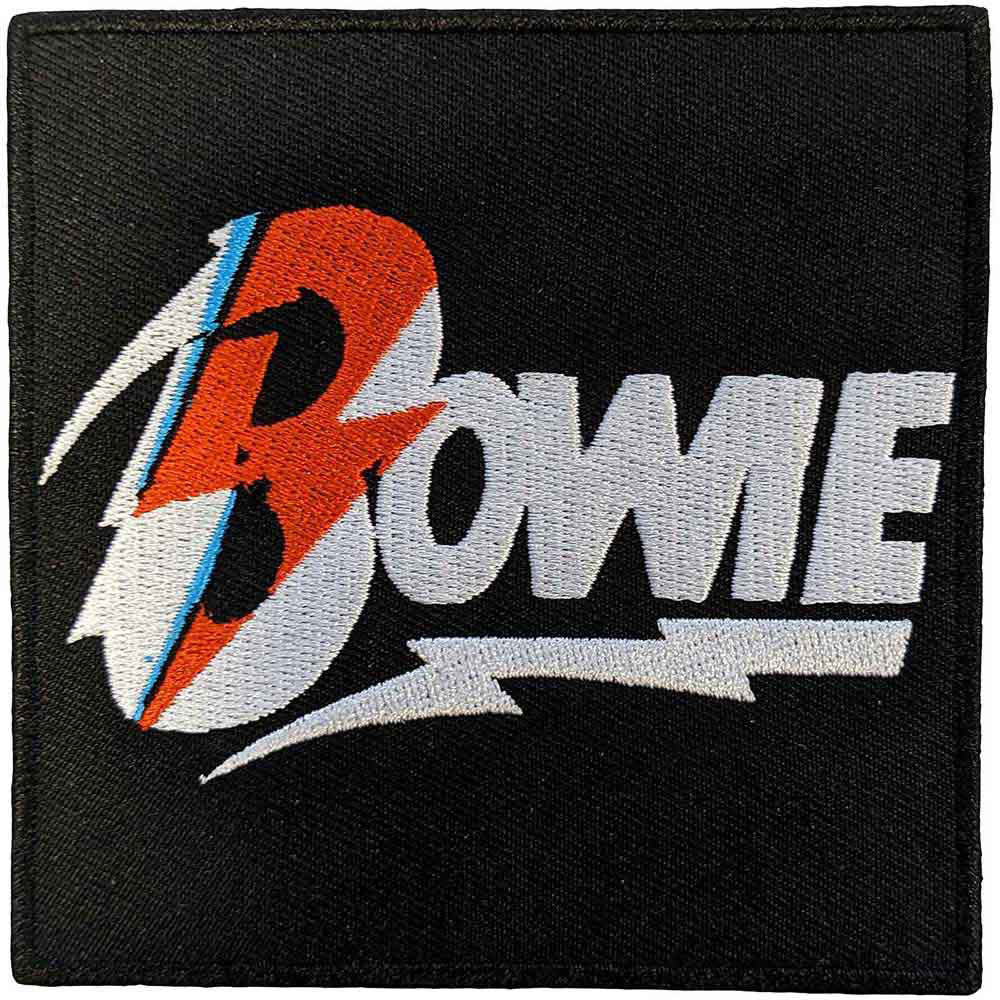 David Bowie Diamond Dogs Flash Logo Woven Patch Front
