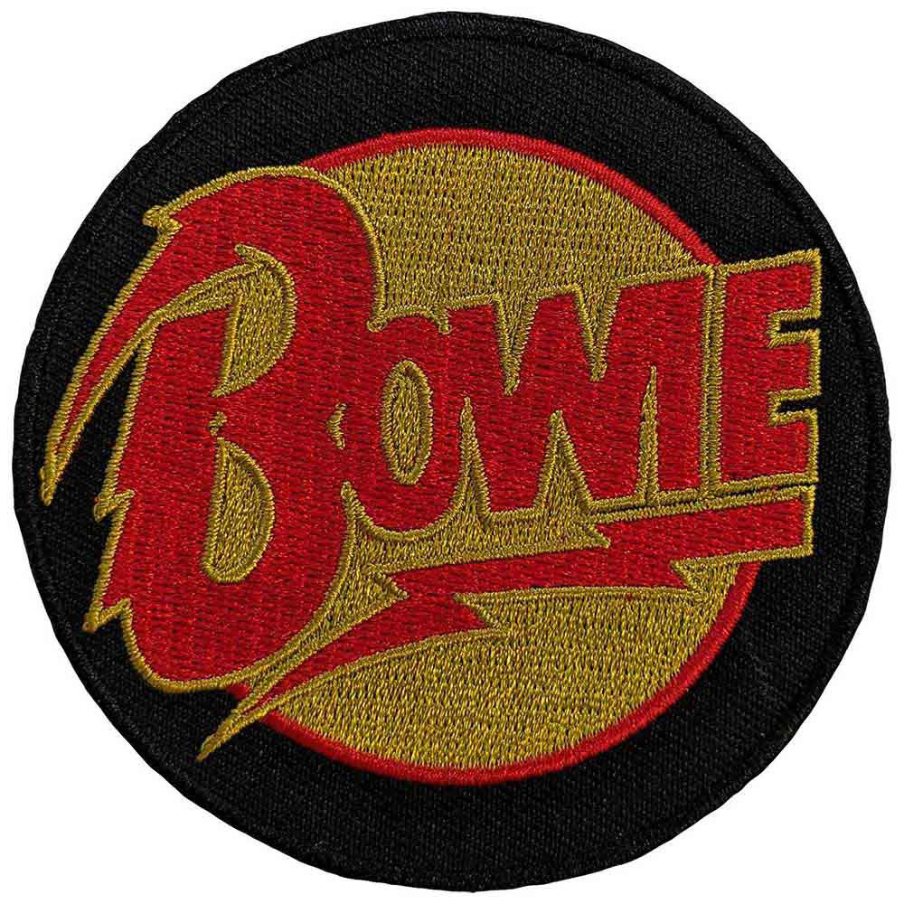 David Bowie Diamond Dogs Logo Circle Woven Patch Front