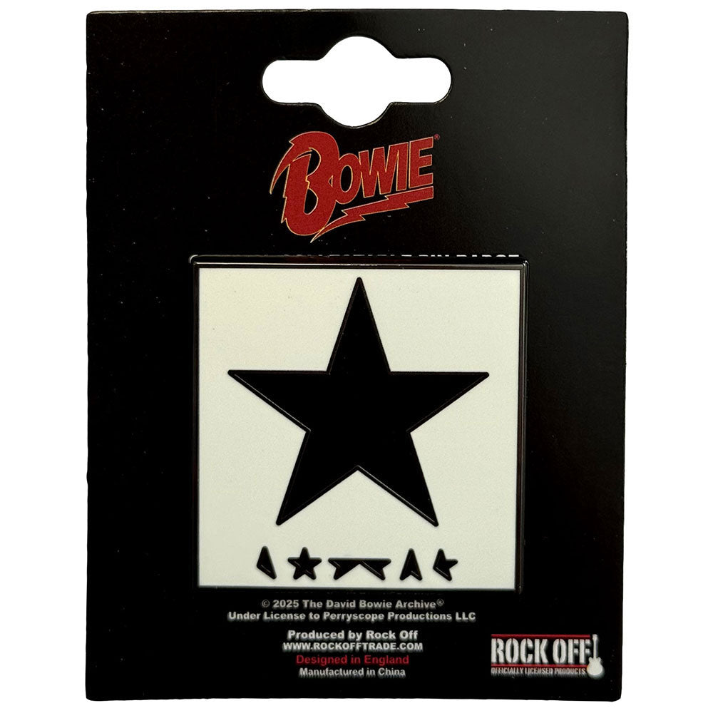 David Bowie Blackstar Pewter Pin Badge Front