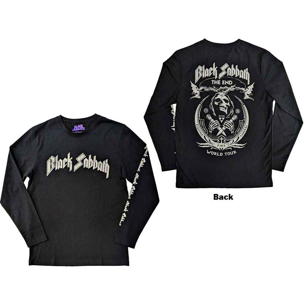 Black Sabbath The End Mushroom Cloud Long Sleeve Front