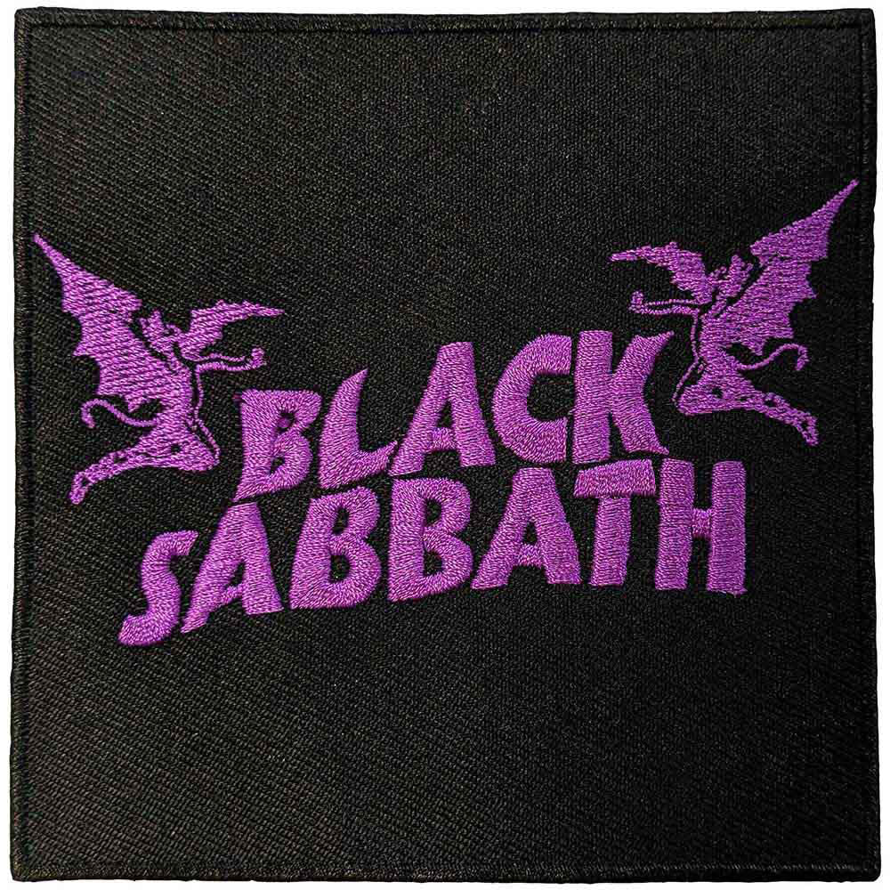 Black Sabbath Wavy Logo & Daemons Woven Patch Front