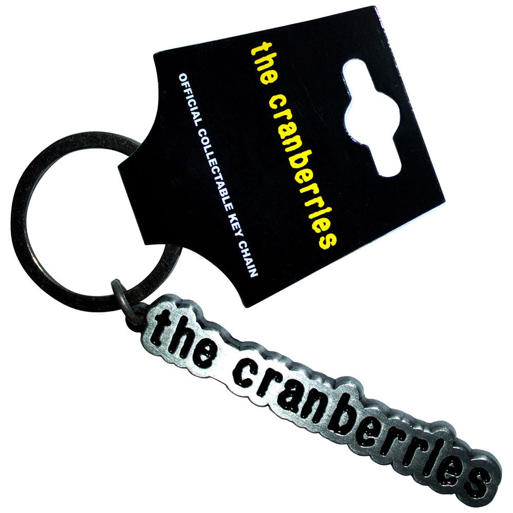Cranberries Logo Metal Key Chain Front