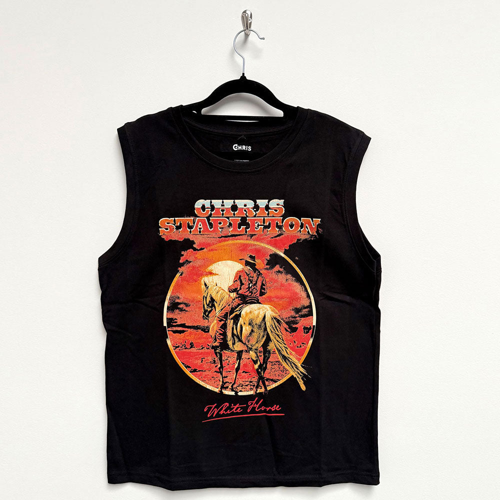 Chris Stapleton White Horse Mens Tank Front