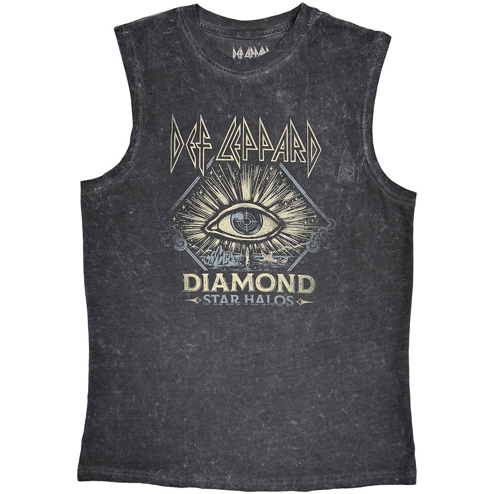 Def Leppard Diamond Star Halos Mens Tank Front
