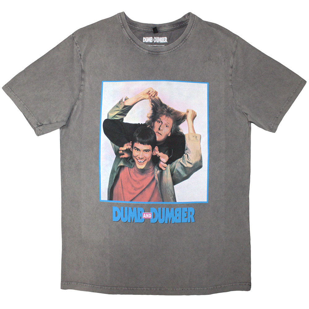 Dumb & Dumber Movie Poster Stone Wash T-shirt Front