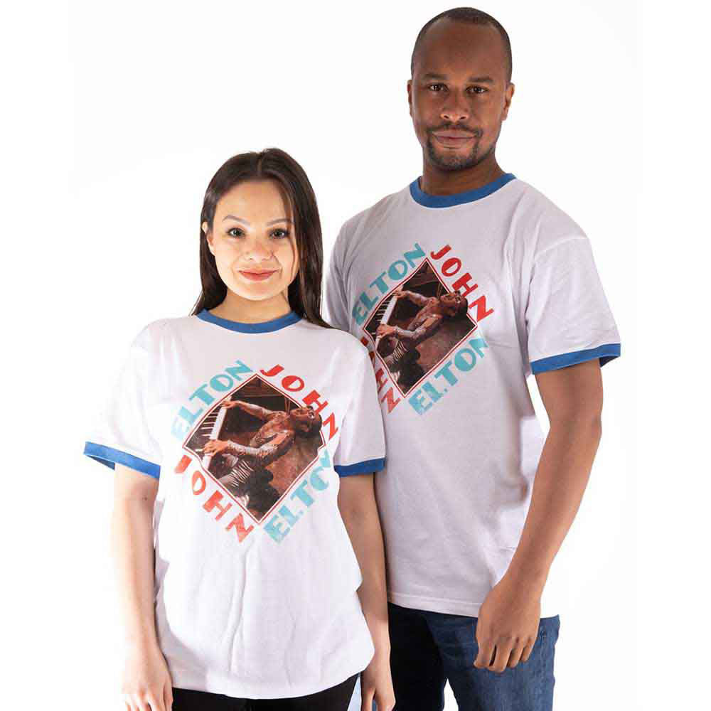 Elton John Piano Diamond T-shirt Front