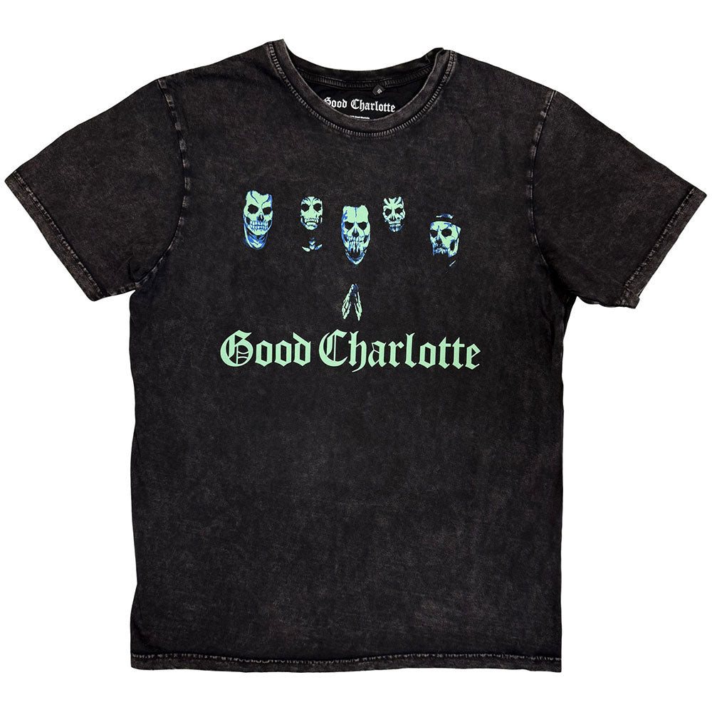 Good Charlotte Generation Rx Skulls Stone Wash T-shirt Front