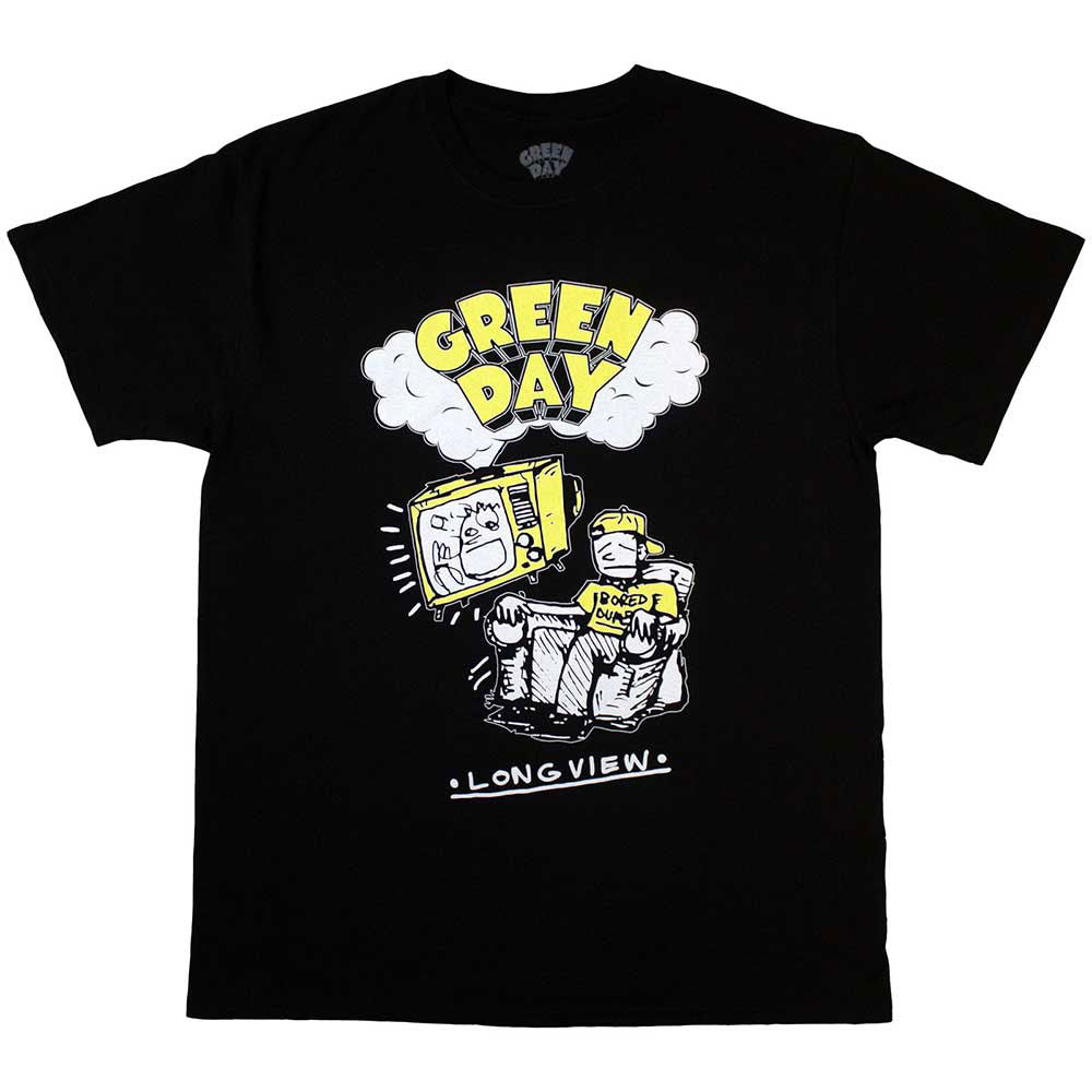 Green Day Longview Doodle T-shirt Front