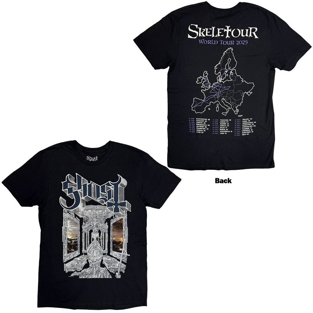 Ghost Skeleta Album Cover '25 Tour Dates T-shirt Front