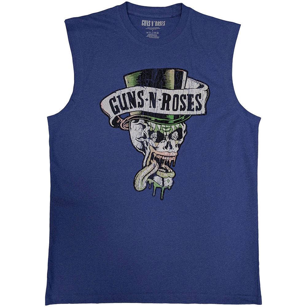 Guns N Roses Top Hat & Tongue Mens Tank Front