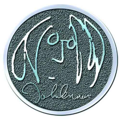 John Lennon Self Portrait Hichrome Pewter Pin Badge Front