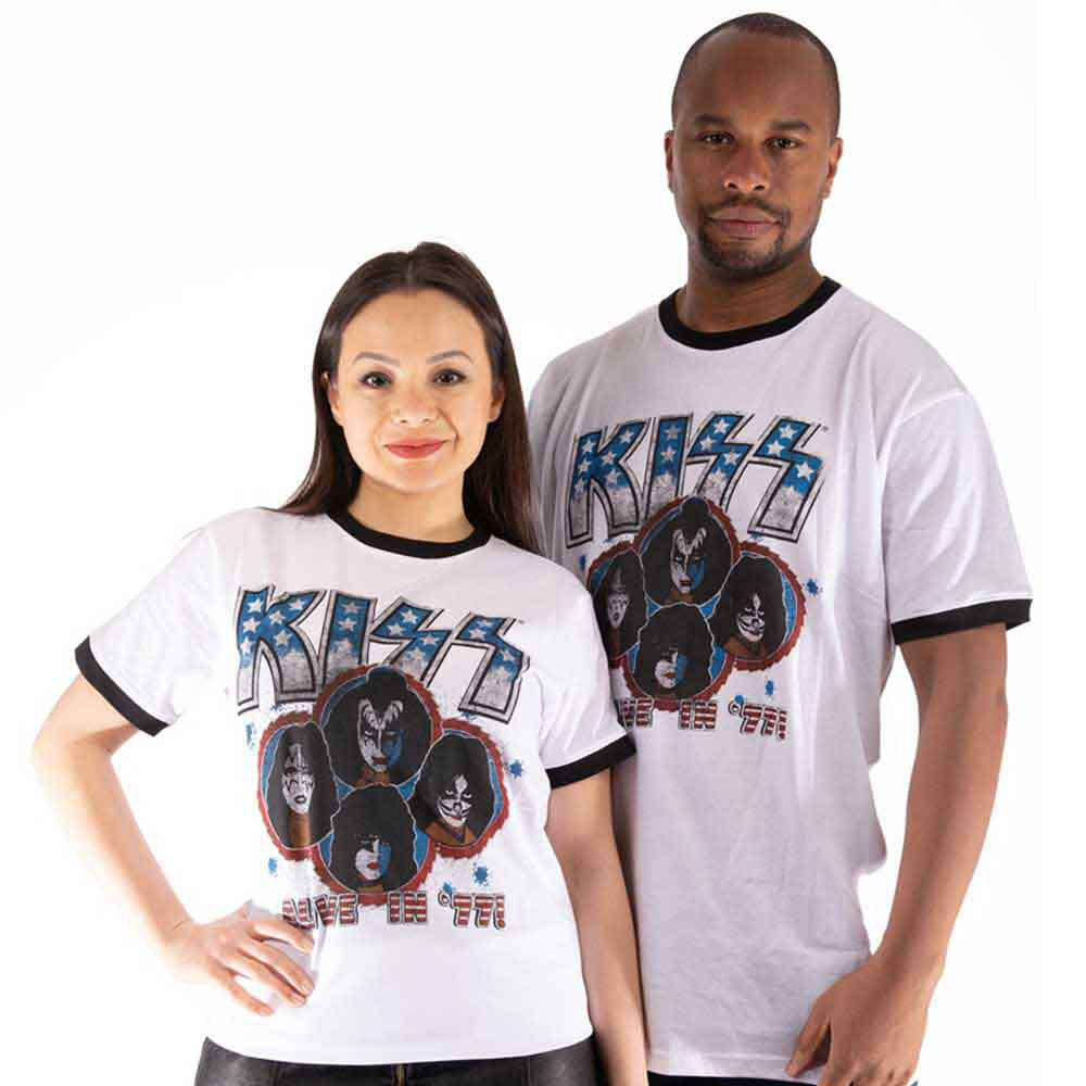 KISS Alive In '77 T-shirt Front
