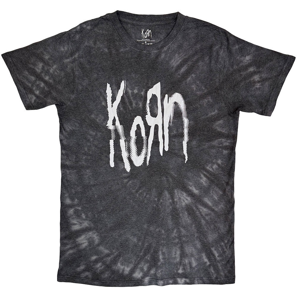 Korn Spider Glitch Stone Wash T-shirt Front
