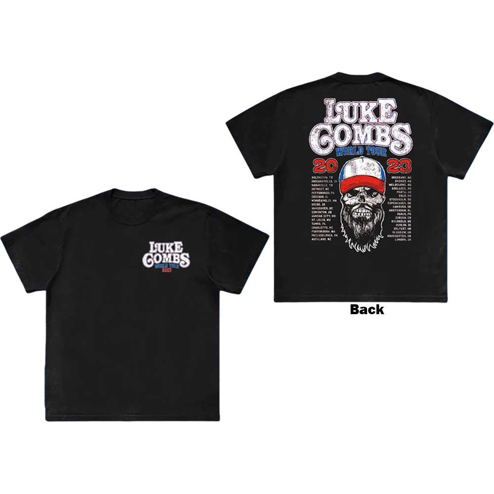 Luke Combs Tour '23 Skull T-shirt Front