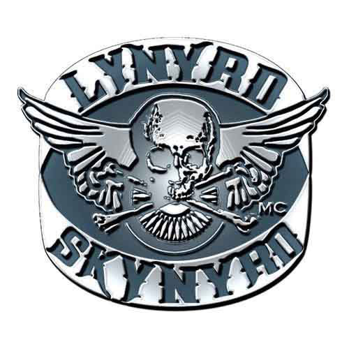 Lynyrd Skynyrd Biker Patch Pewter Pin Badge Front