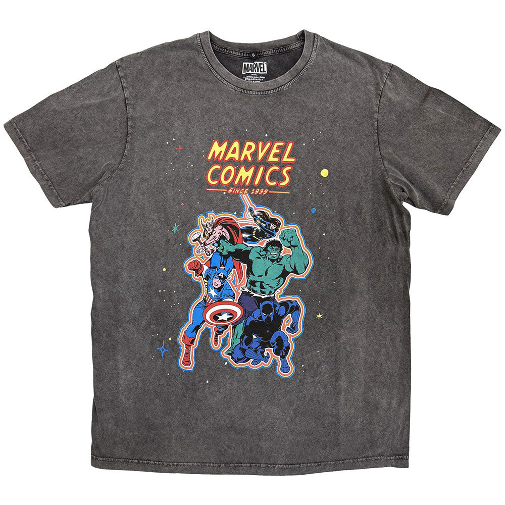 Marvel Comics Avengers Stone Wash T-shirt Front