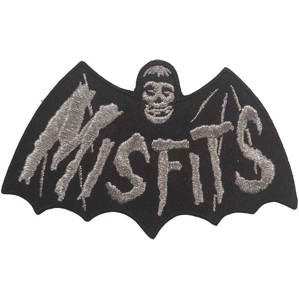 Misfits Bat Logo Woven Patch Front