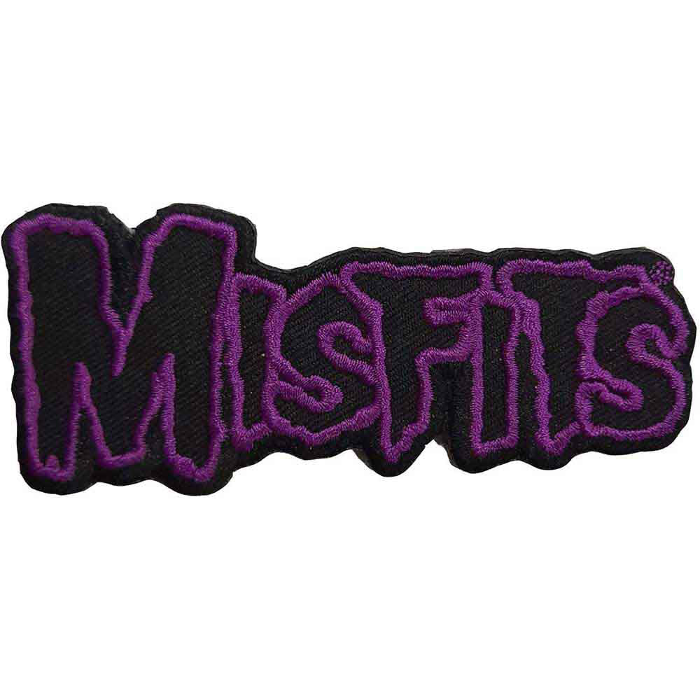 Misfits Purple Border Logo Woven Patch Front