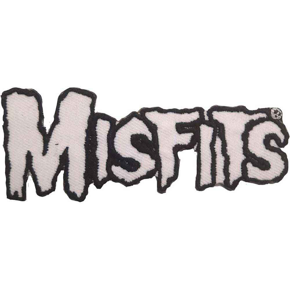 Misfits White Logo Woven Patch Front