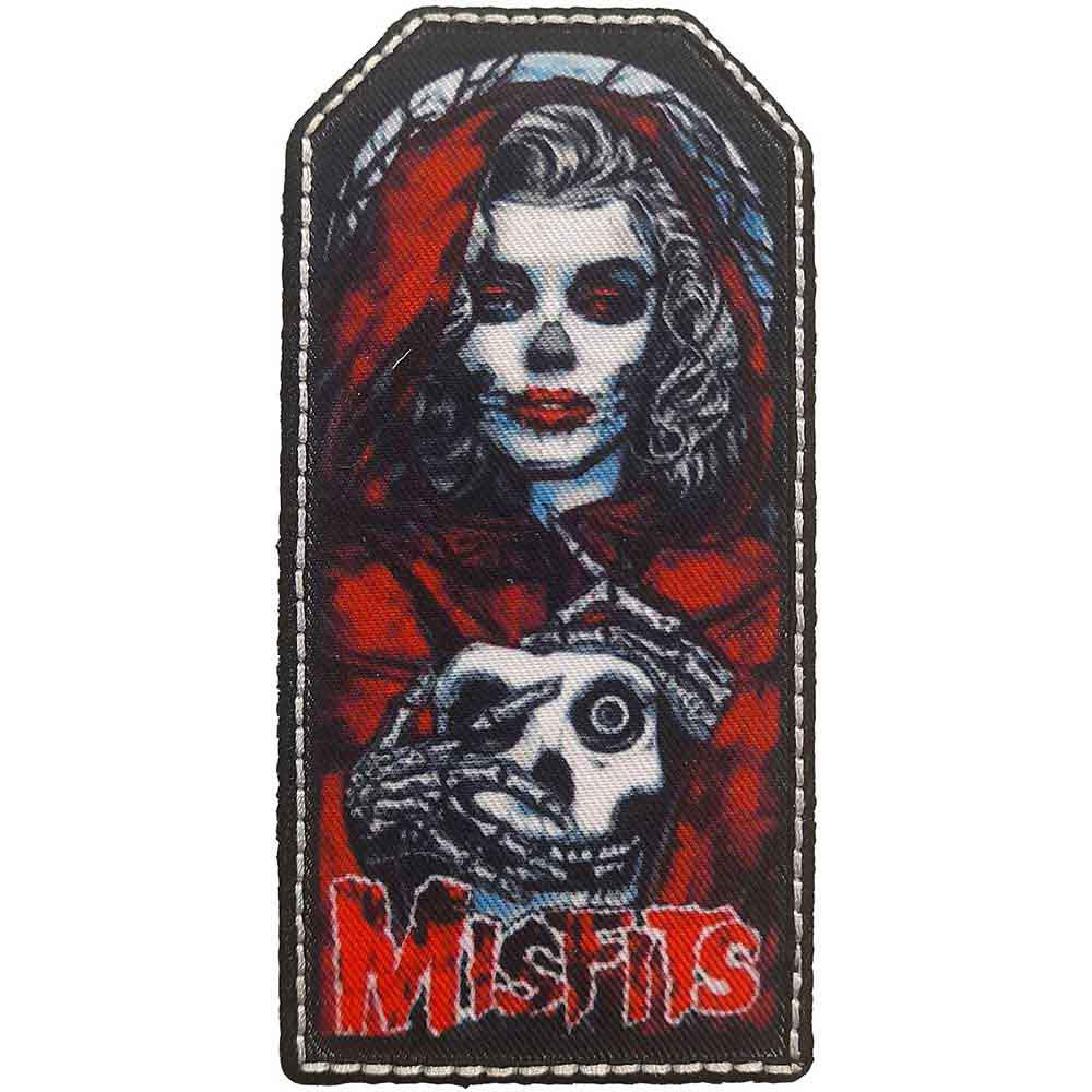 Misfits Lady Skull Woven Patch Front