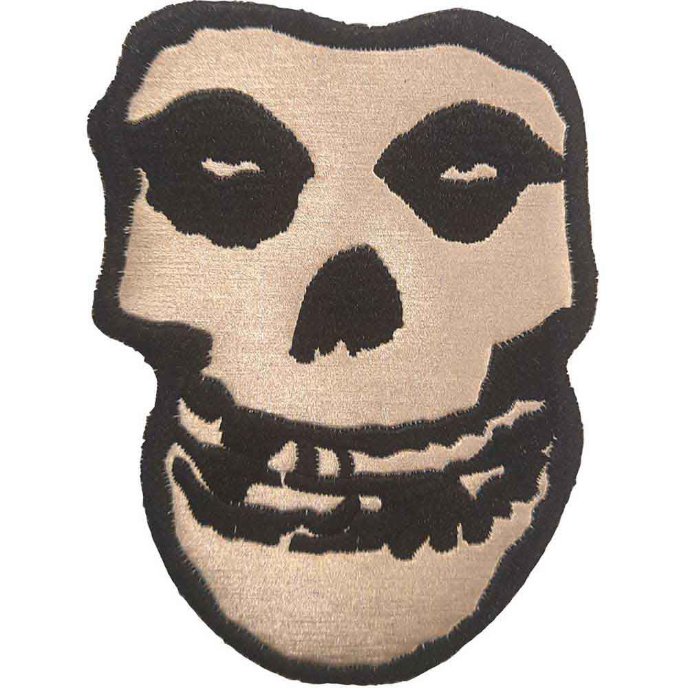 Misfits Gold Skull Woven Patch Front