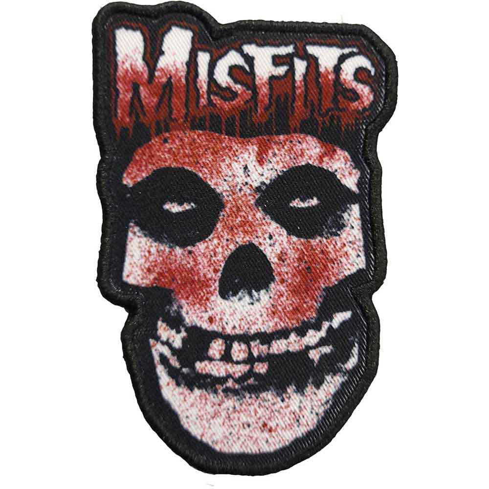 Misfits Blood Drip Skull Woven Patch Front