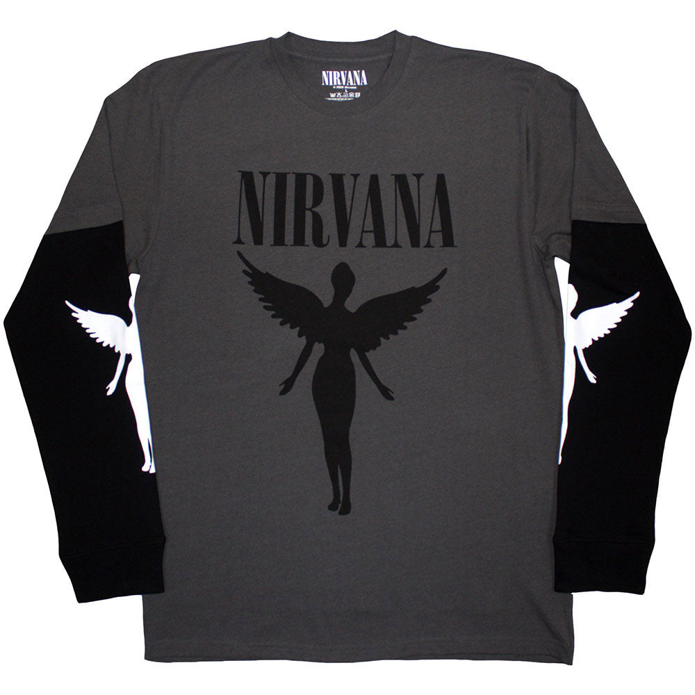 Nirvana In Utero Mono Long Sleeve Front