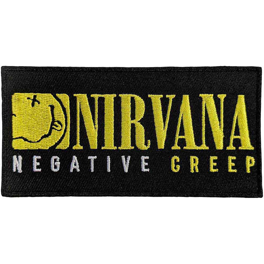 Nirvana Negative Creep Woven Patch Front