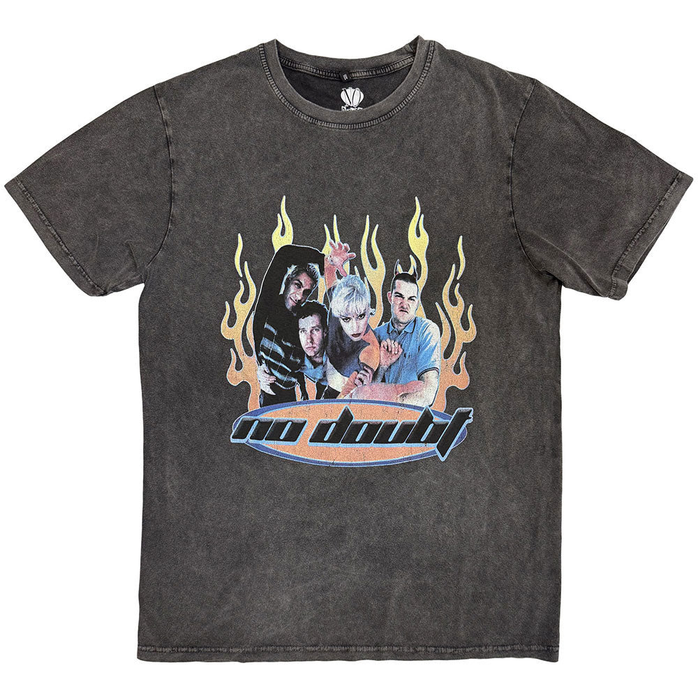 No Doubt Retro Stone Wash T-shirt Front