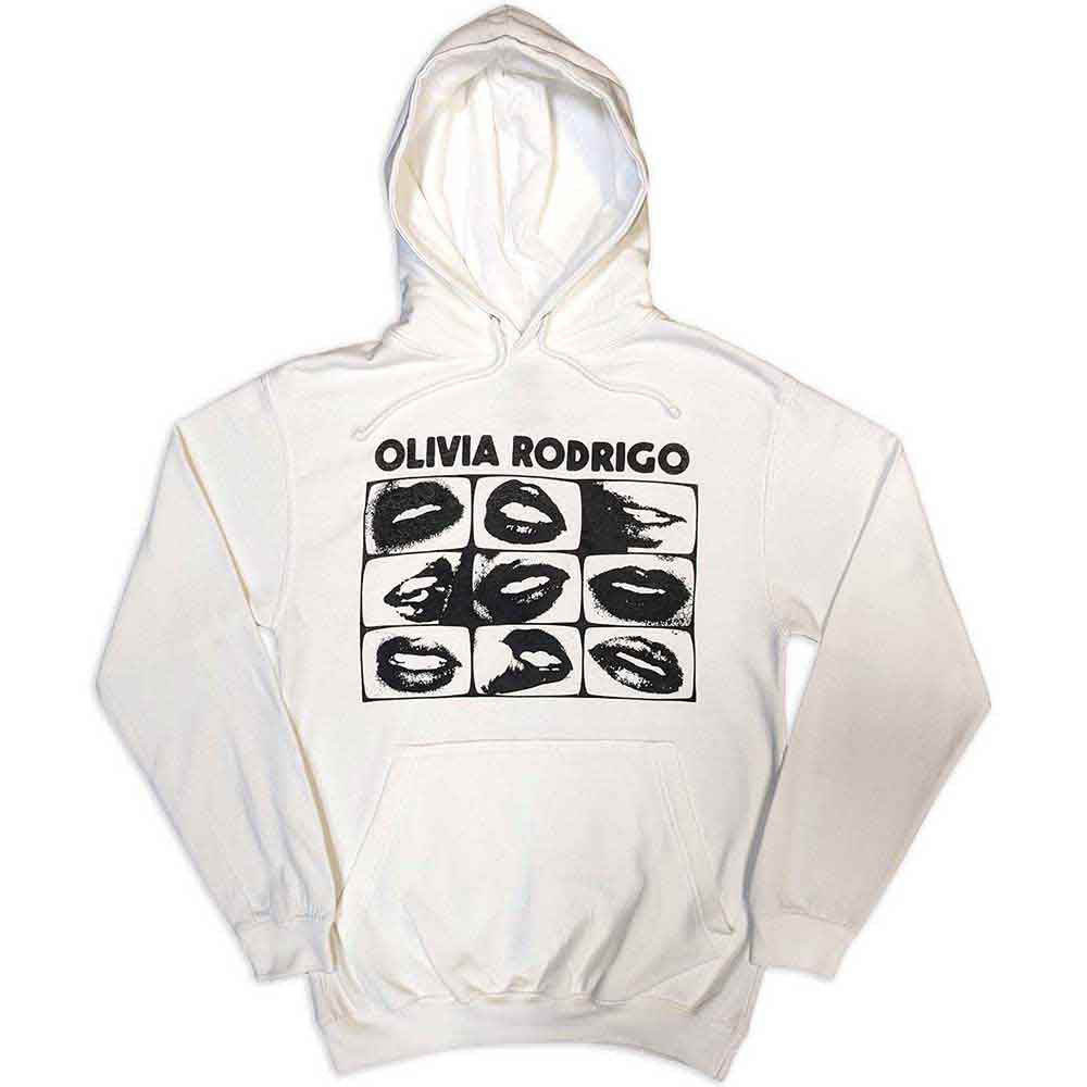 Olivia Rodrigo Threshold Lips Grid Hooded Sweatshirt Front