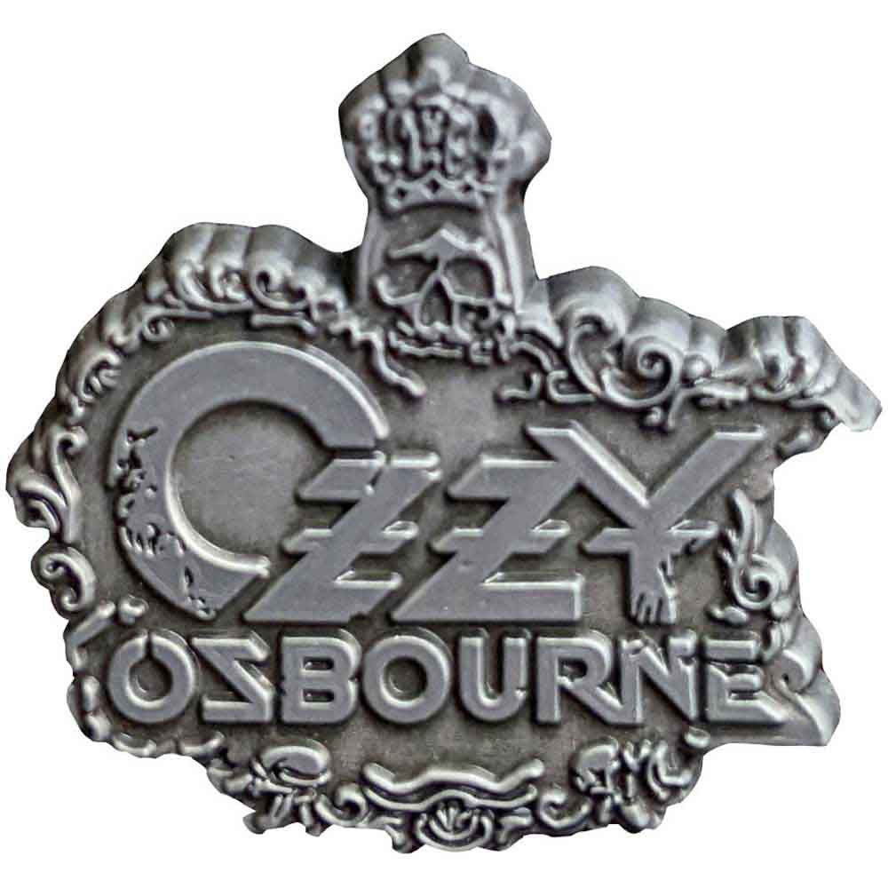 Ozzy Osbourne Crest Pewter Pin Badge