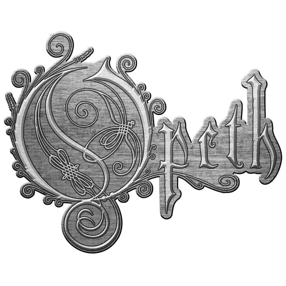 Opeth Logo Pewter Pin Badge Front