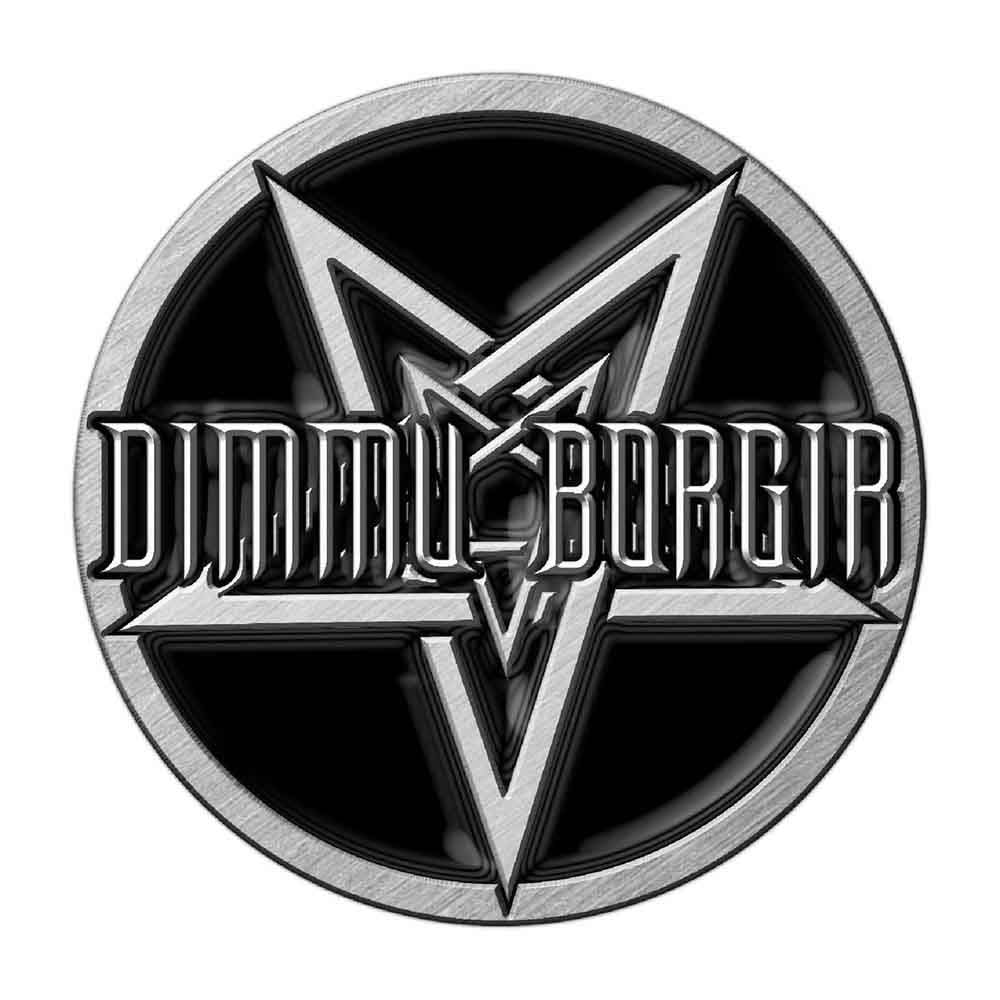 Dimmu Borgir Pentagram Pewter Pin Badge Front