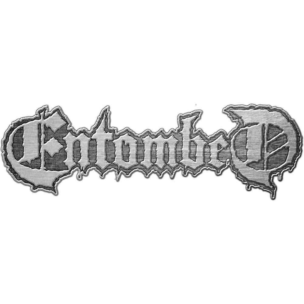 Entombed Logo Pewter Pin Badge Front