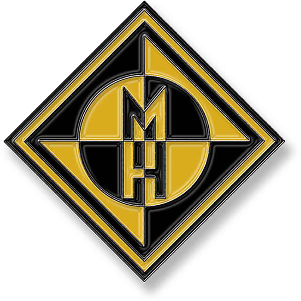 Machine Head Diamond Logo Pewter Pin Badge Front