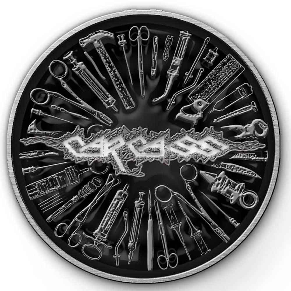 Carcass Tools Pewter Pin Badge Front