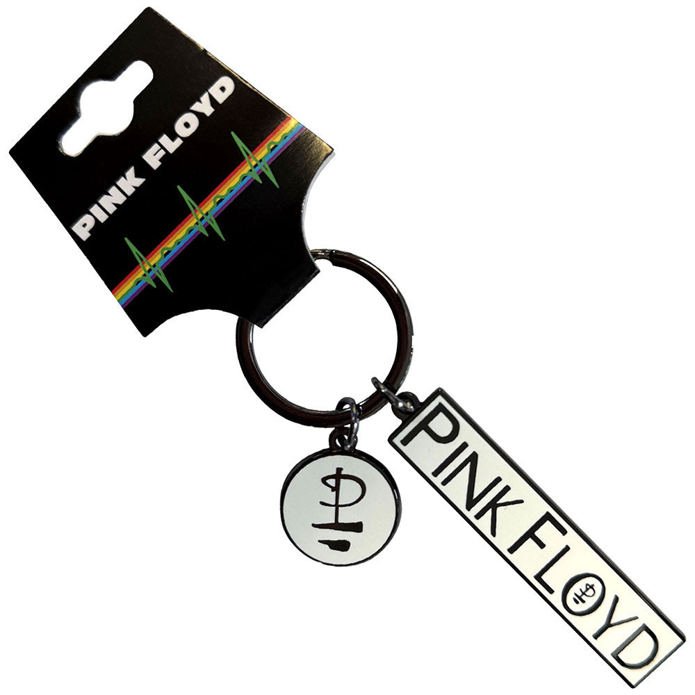 Pink Floyd Division Bell Logo & Charm Metal Key Chain Front