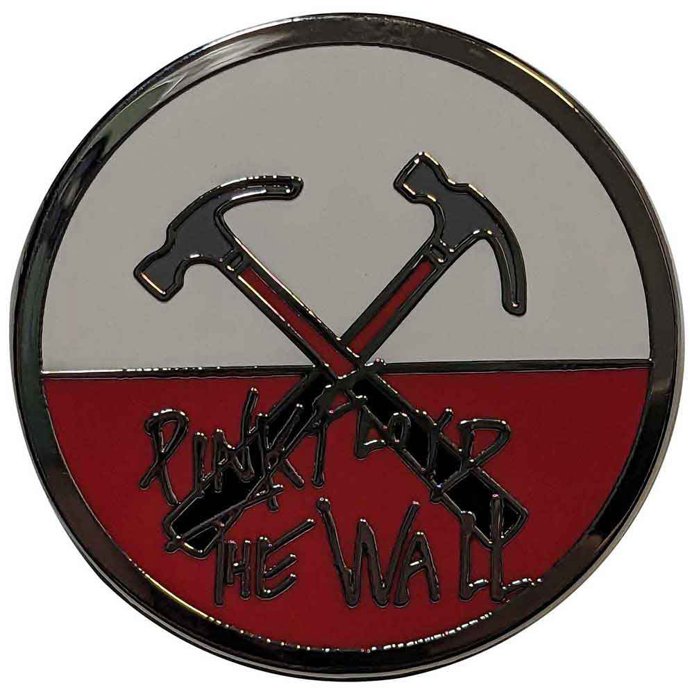 Pink Floyd The Wall Hammers Logo Pewter Pin Badge Front