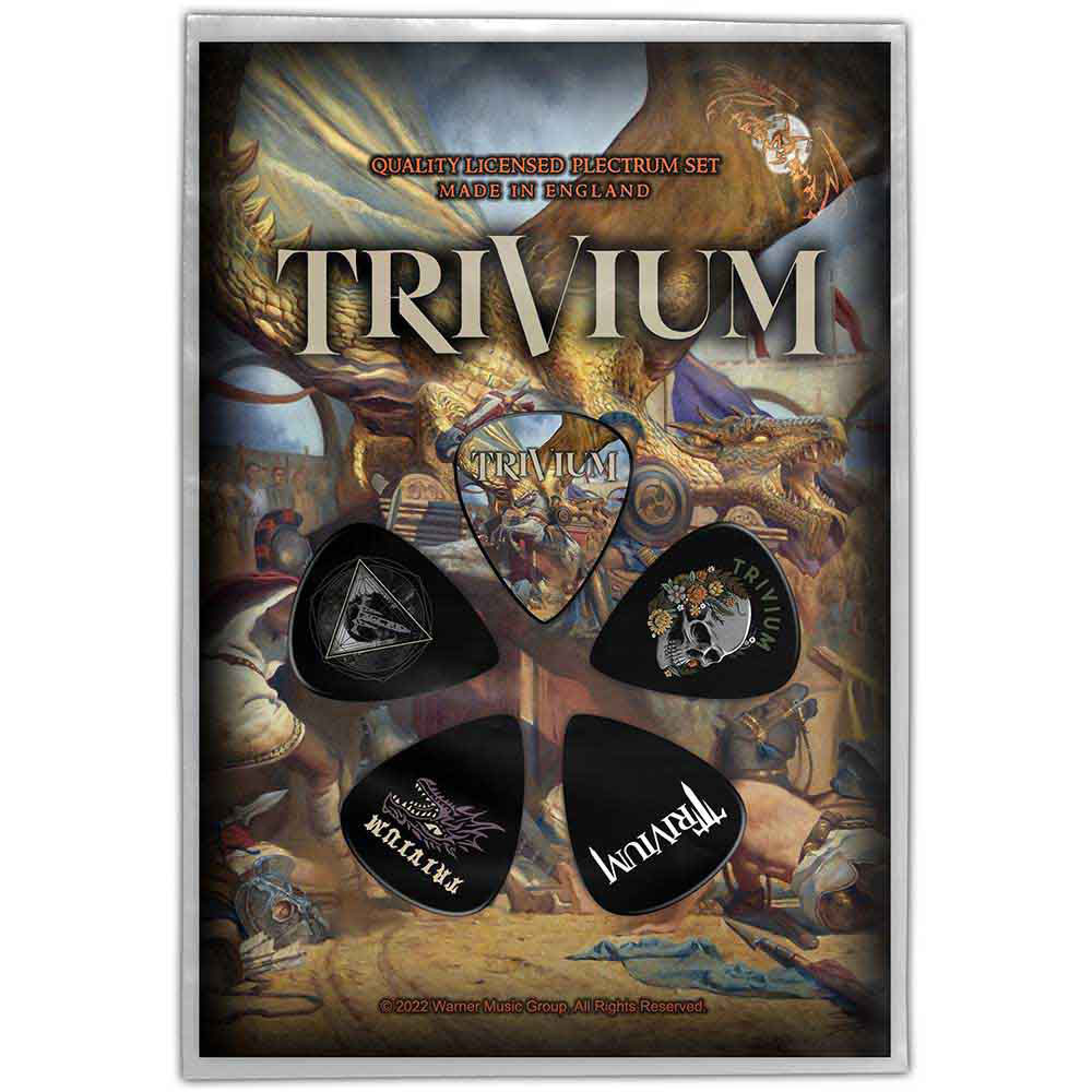 Trivium In The Court Of The Dragon Guitar Pick Front