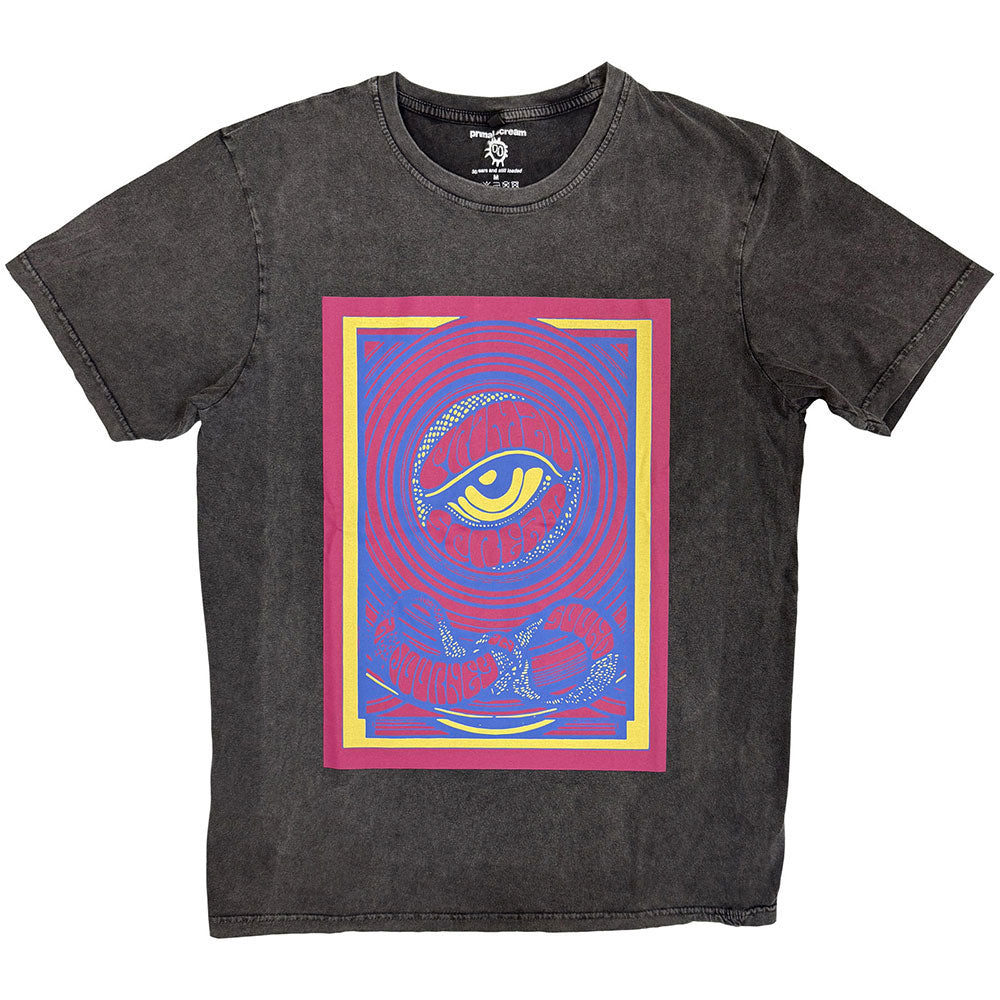 Primal Scream Psychedelic Eye Stone Wash T-shirt Front