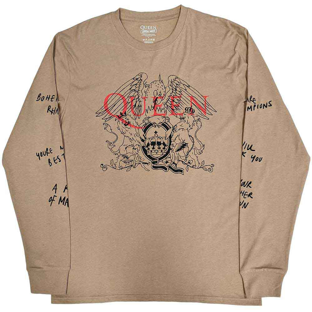 Queen Handwritten Long Sleeve Front