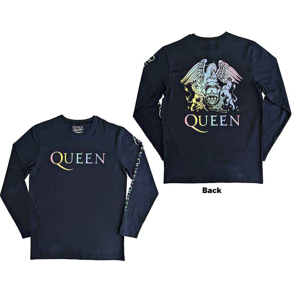 Queen Rainbow Crest Long Sleeve Front