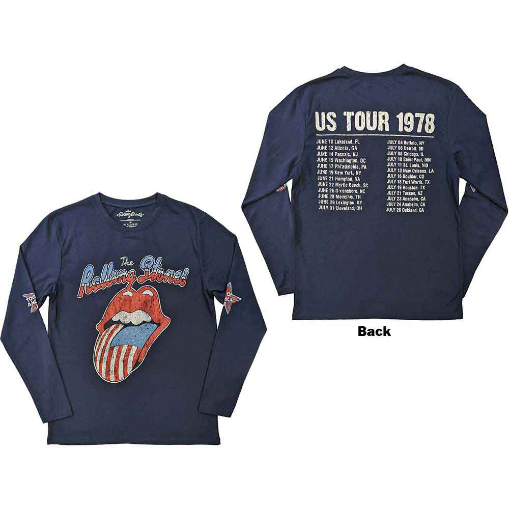 Rolling Stones Us Tour '78 Long Sleeve Front