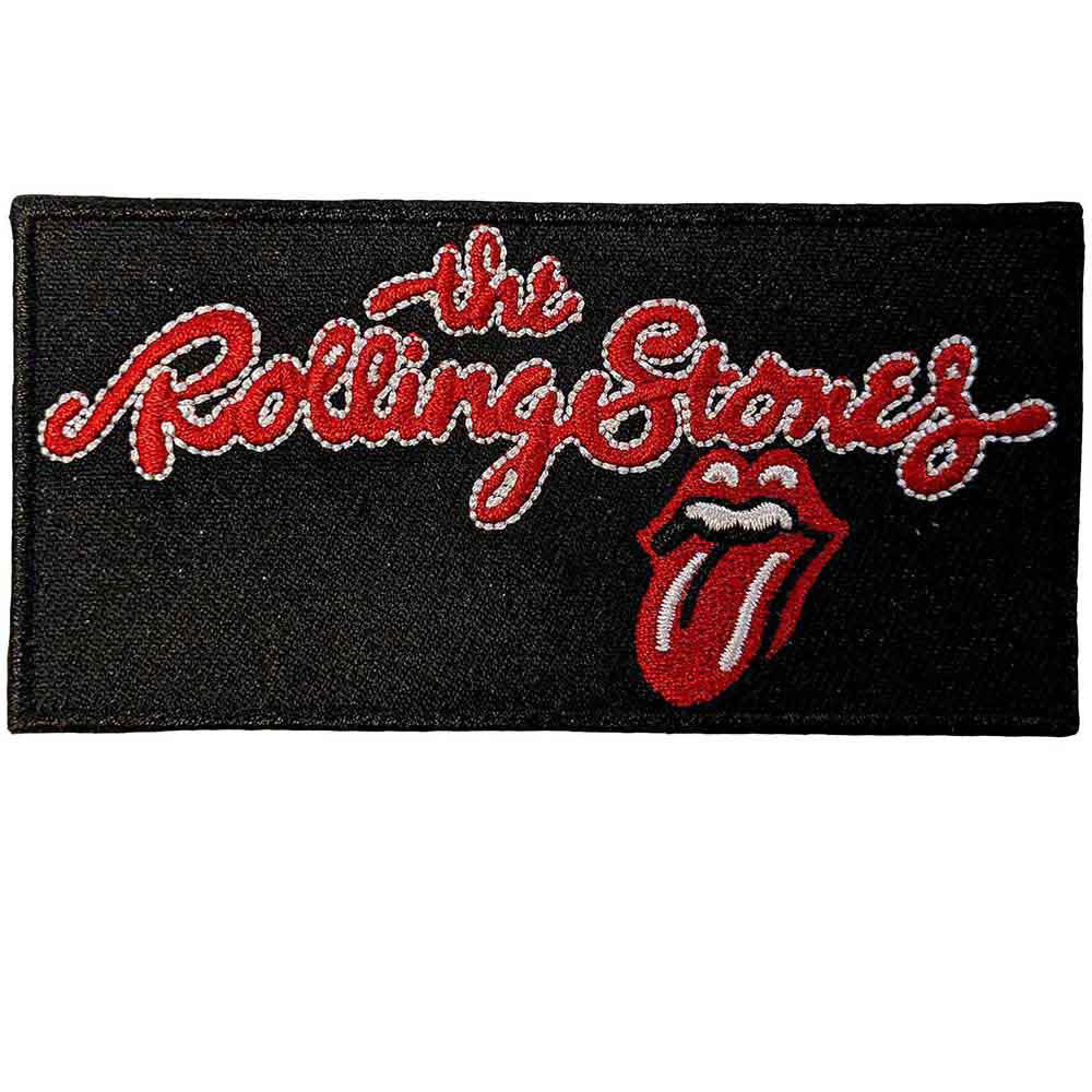 Rolling Stones Script Logo Woven Patch Front