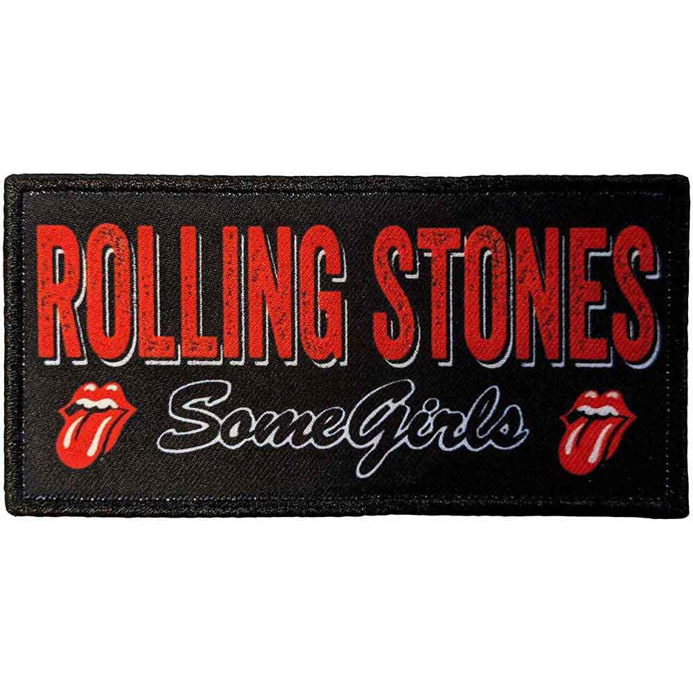 Rolling Stones Some Girls Logo Woven Patch Front