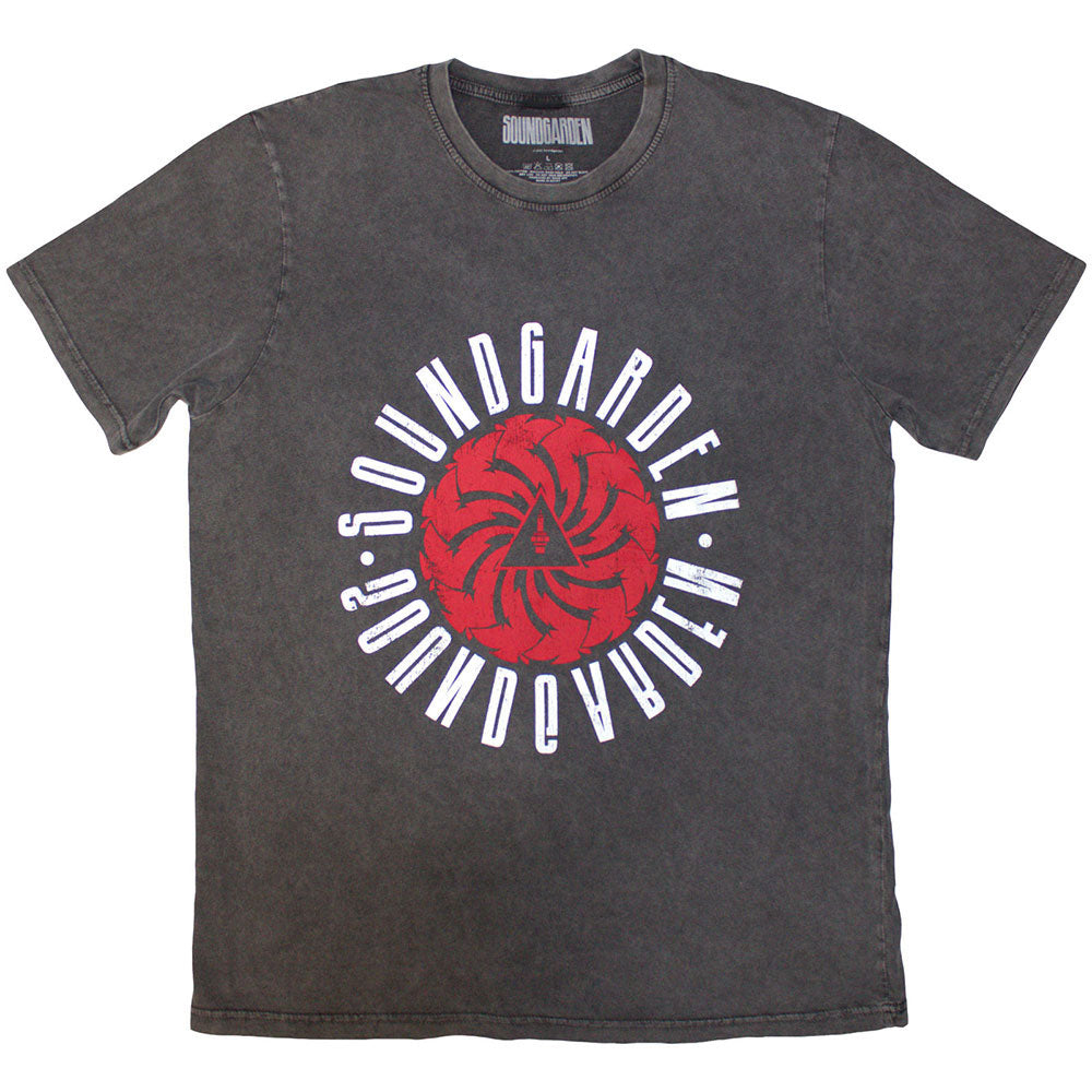 Soundgarden Circle Logo Stone Wash T-shirt Front